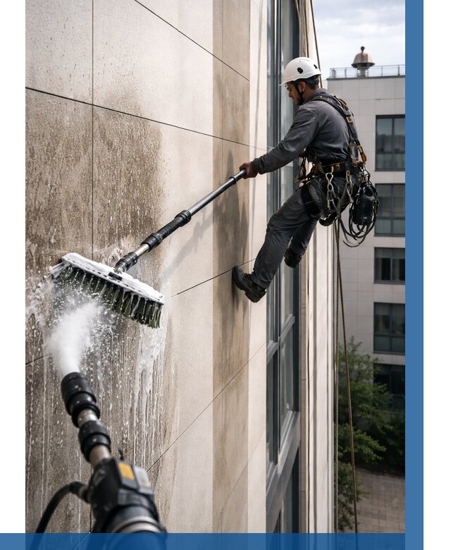 Мойка фасада из керамогранита в Черкесске от 306 р. | ВЫСОТНИК-Чрк