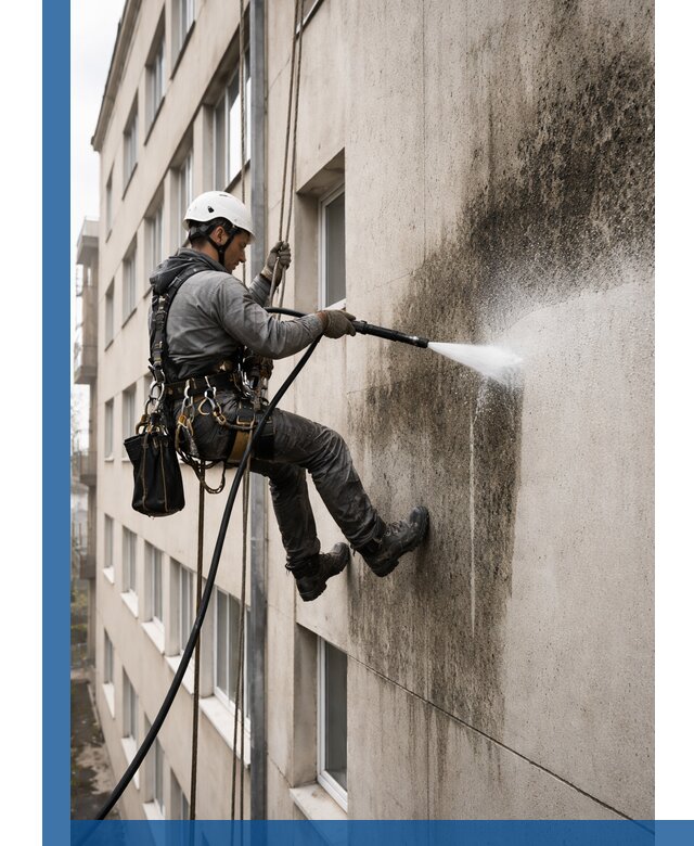 Профессиональная очистка фасадов от плесени в Черкесске