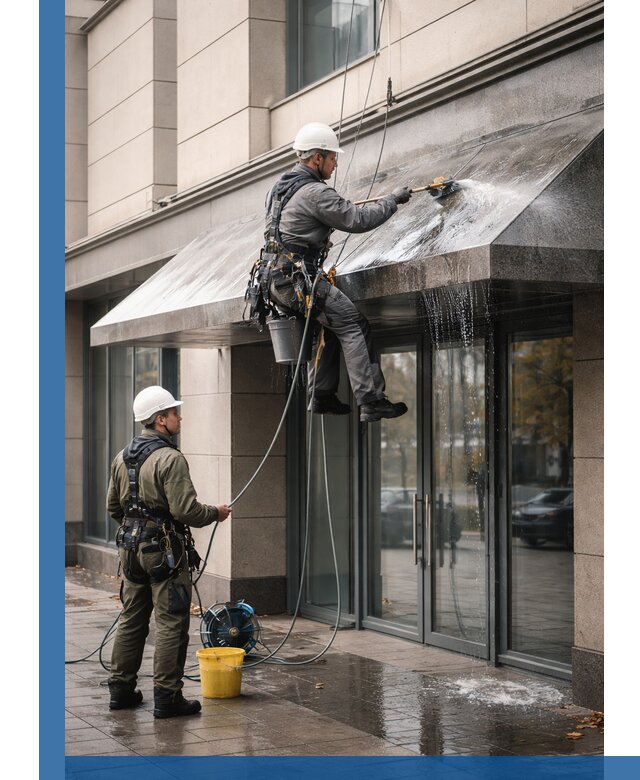 Профессиональная мойка козырьков и навесов в Черкесске