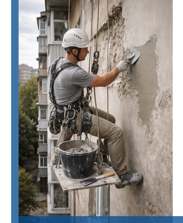 Восстановление фасадной штукатурки в Черкесске с гарантией качества