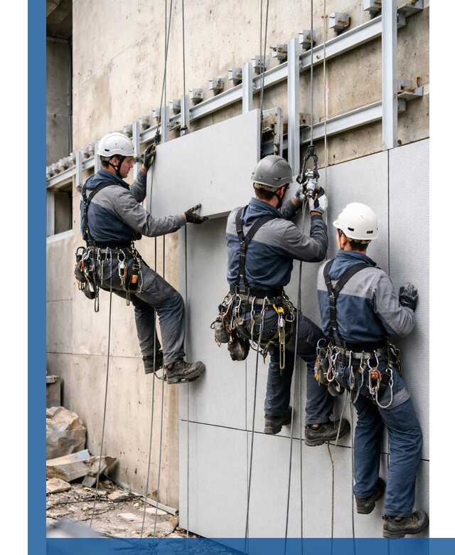 Монтаж вентилируемого фасада в Черкесске под ключ с гарантией качества