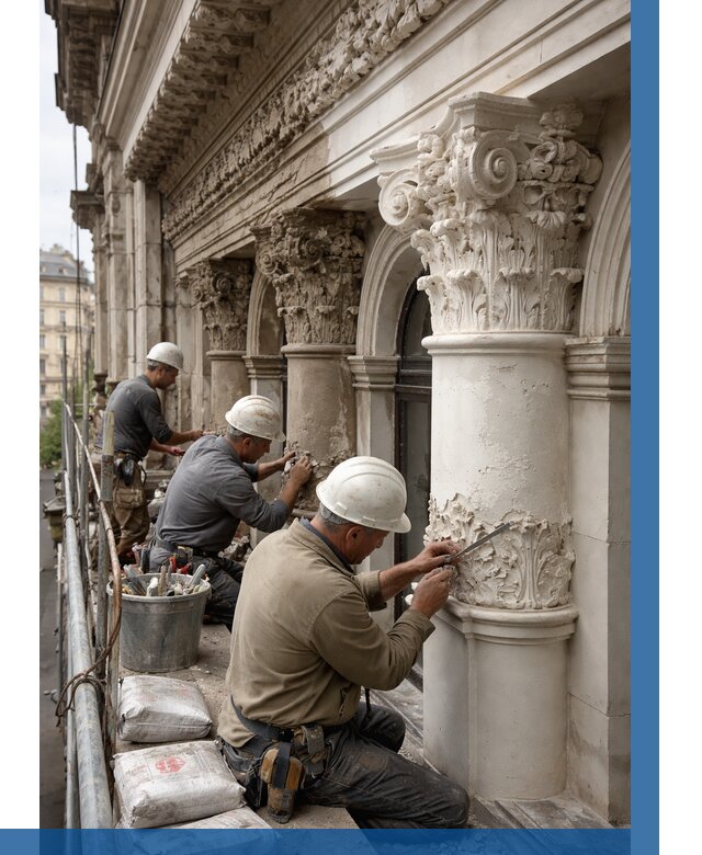 Реставрация фасадной лепнины в Черкесске от 2549 р. | ВЫСОТНИК-Чрк