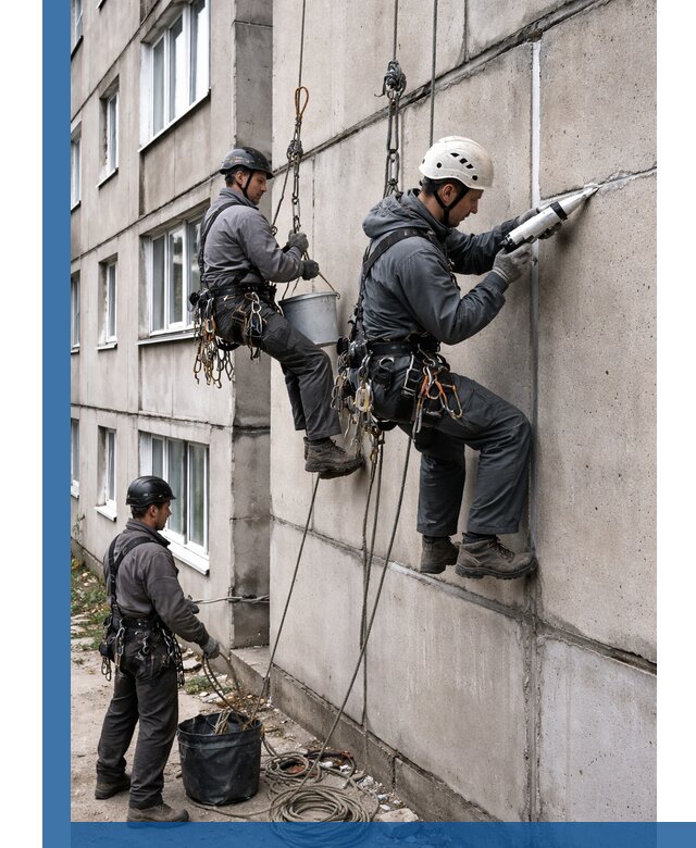 Герметизация межпанельных швов в Черкесске с гарантией герметичности