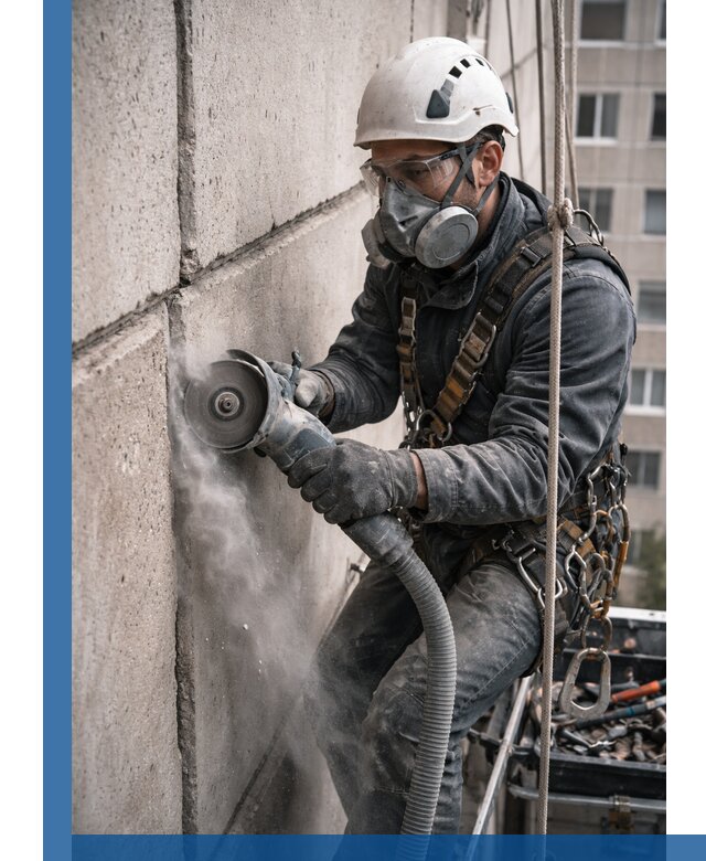 Штробление межпанельных швов в Черкесске качественно и быстро