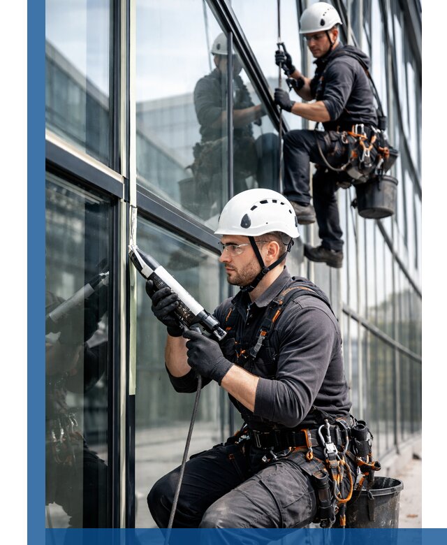 Герметизация витражных швов в Черкесске для зданий и фасадов