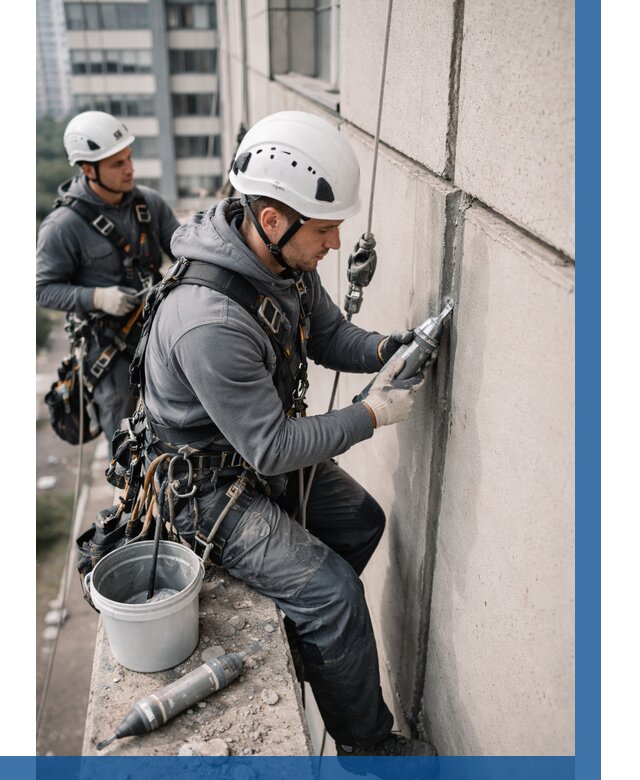 Ремонт деформационных швов здания в Черкесске от 1020 р. | ВЫСОТНИК-Чрк