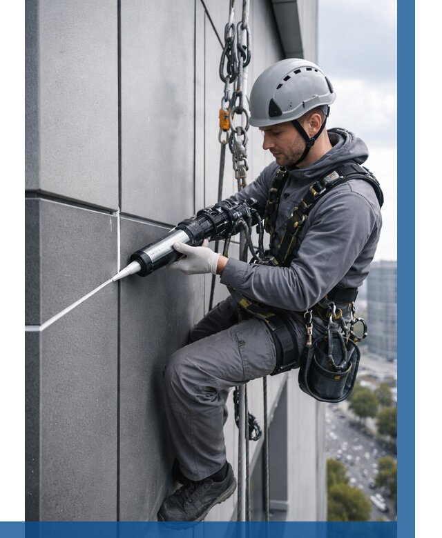 Герметизация стыков фасадных панелей в Черкесске от 6627 р.| ВЫСОТНИК-Чрк