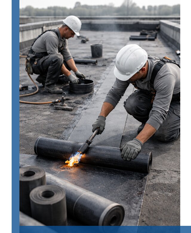 Ремонт рулонной кровли в Черкесске герметизация и восстановление