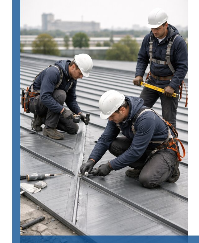 Ремонт фальцевой кровли в Черкесске срочно и качественно