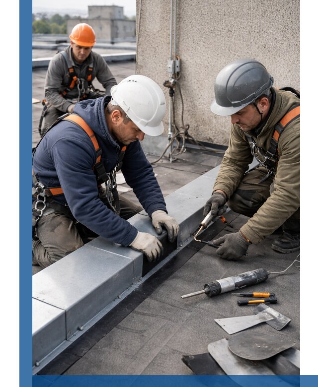 Ремонт кровельных примыканий в Черкесске профессионально