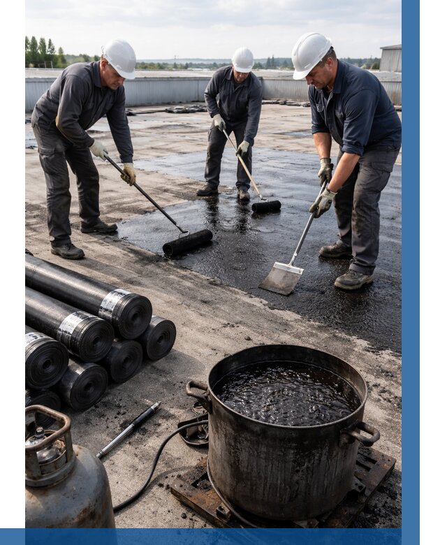 Гидроизоляция кровли мастикой в Черкесске от 612 р. | ВЫСОТНИК-Чрк