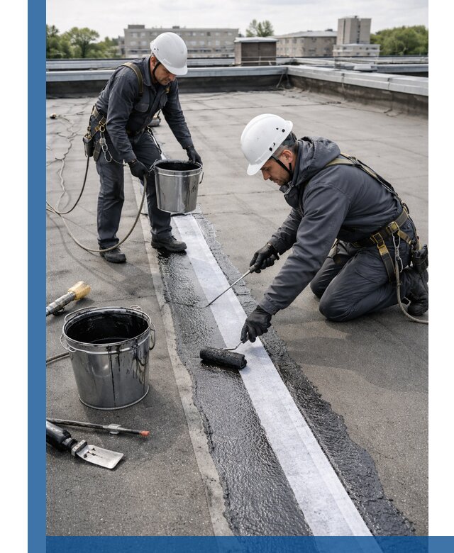 Гидроизоляция кровли мастикой в Черкесске надежная защита