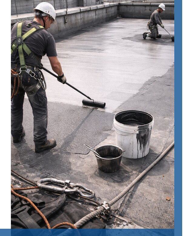 Гидроизоляция кровли жидкой резиной в Черкесске от 510 р. | ВЫСОТНИК-Чрк