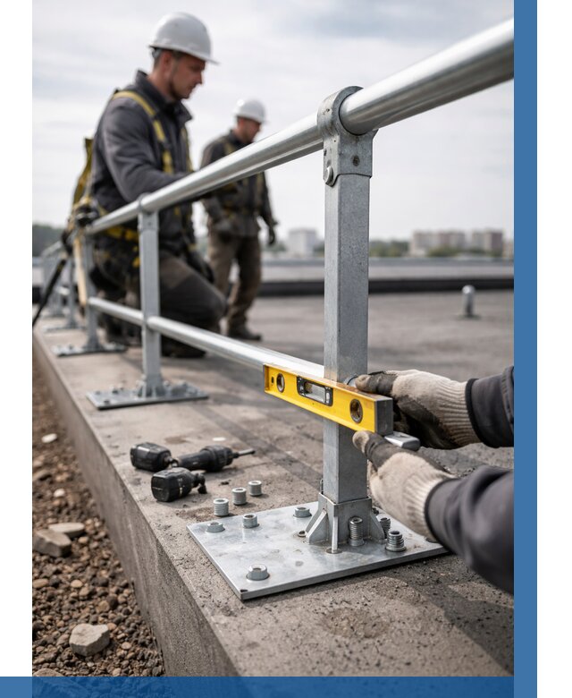 Монтаж кровельного ограждения в Черкесске от 1224 р. | ВЫСОТНИК-Чрк