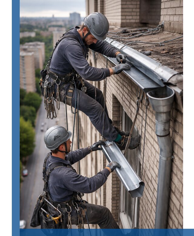 Ремонт водосточных желобов в Черкесске, быстро и качественно