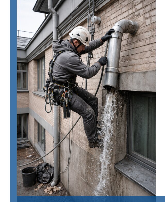 Профессиональная прочистка водосточных труб в Черкесске с гарантией