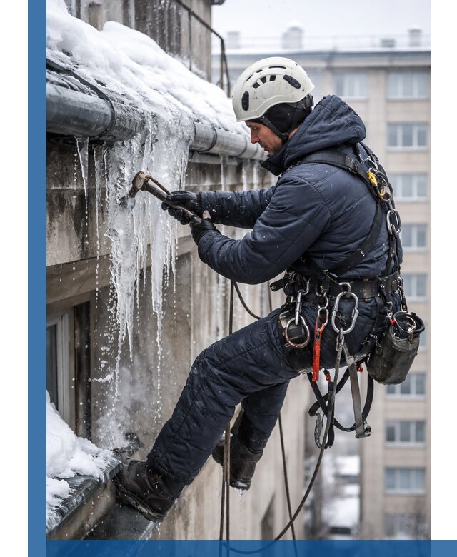 Удаление наледи и чистка водостоков в Черкесске оперативно и безопасно