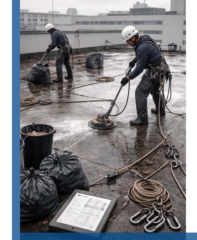 Плановая очистка кровли по графику в Черкесске для безопасности