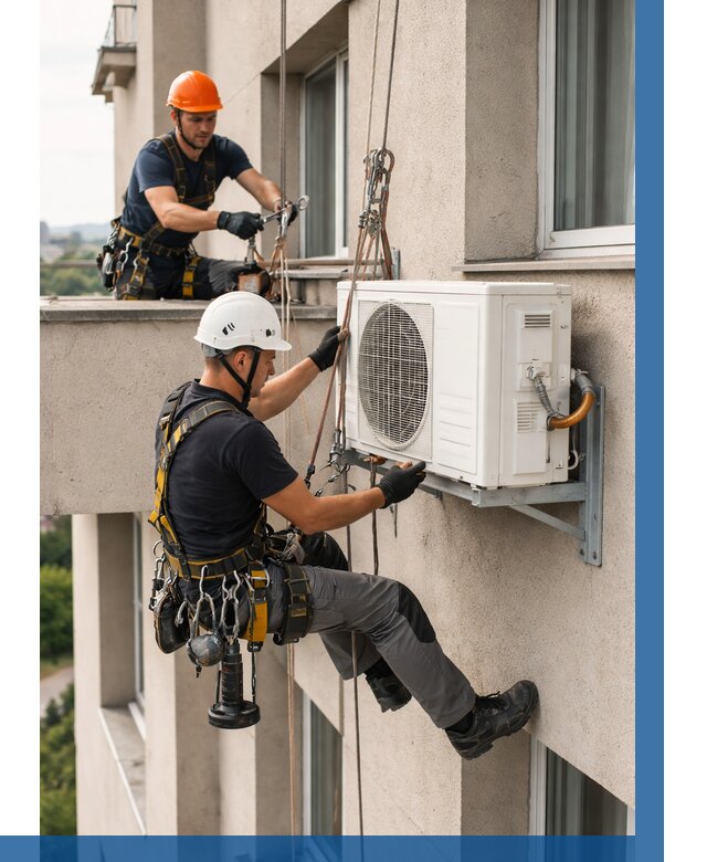 Монтаж внешнего блока кондиционера в Черкесске от 6627 р. | ВЫСОТНИК-Чрк