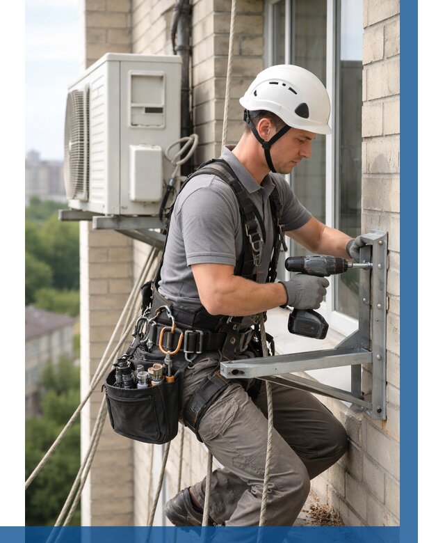 Установка кронштейнов кондиционера в Черкесске от 3569 р. | ВЫСОТНИК-Чрк