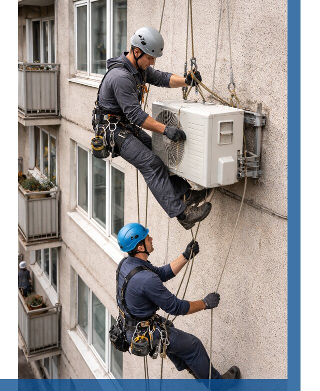 Перенос внешнего блока кондиционера в Черкесске от 9176 р.| ВЫСОТНИК-Чрк