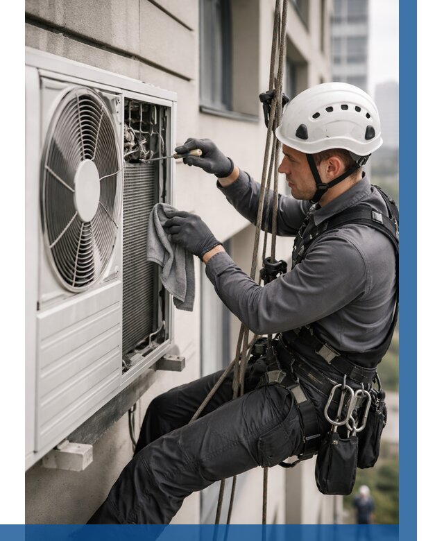 Обслуживание внешнего блока кондиционера в Черкесске от 2753 р.ВЫСОТНИК-Чрк