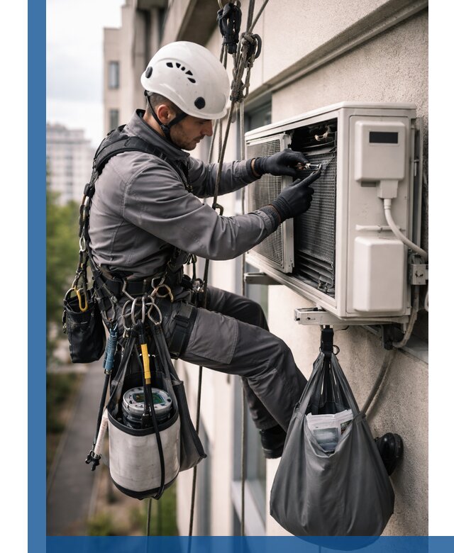 Обслуживание внешнего блока кондиционера в Черкесске профессионально