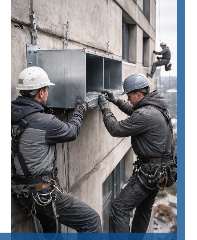 Монтаж вентиляционных коробов в Черкесске от 3059 р. | ВЫСОТНИК-Чрк