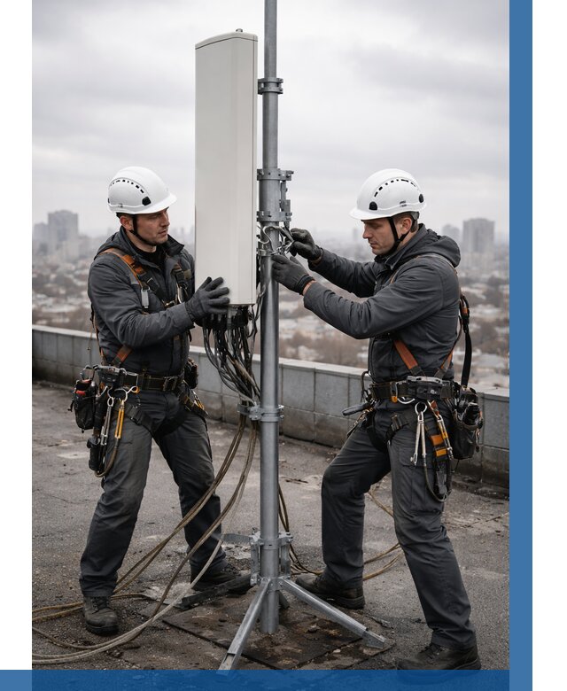 Монтаж антенн связи на крыше в Черкесске от 8667 р. | ВЫСОТНИК-Чрк