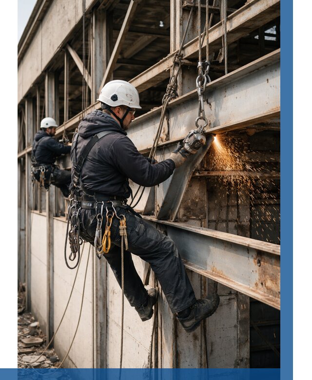 Демонтаж металлоконструкций на высоте в Черкесске от 6627р. |ВЫСОТНИК-Чрк