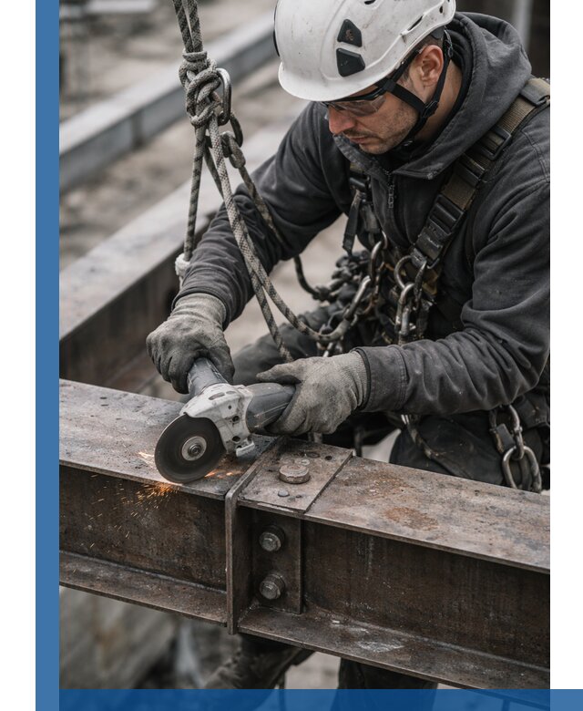 Резка металла на высоте в Черкесске для зданий и конструкций