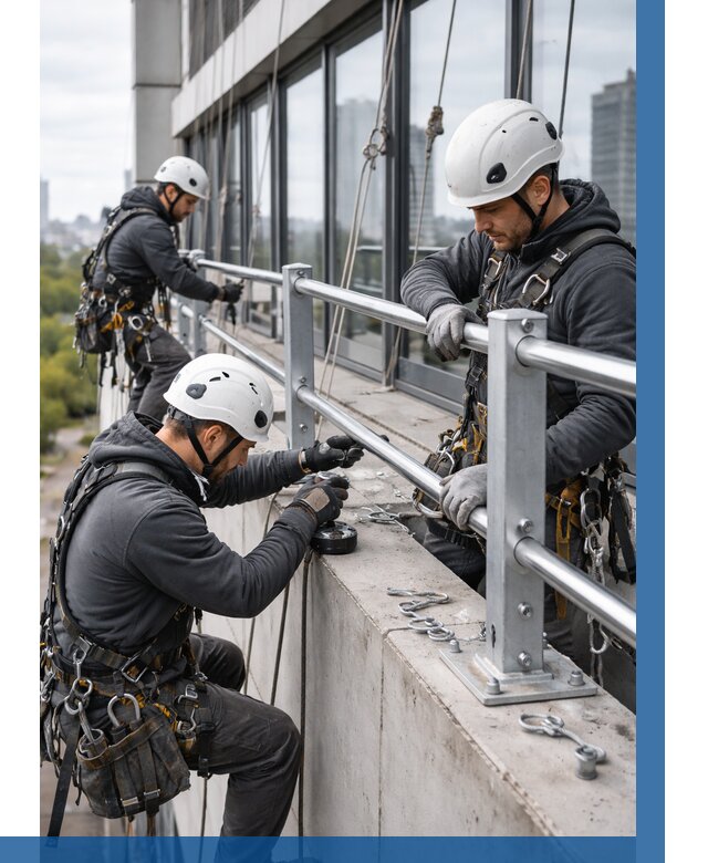 Монтаж ограждений на высоте в Черкесске, от 1224 р. | ВЫСОТНИК-Чрк