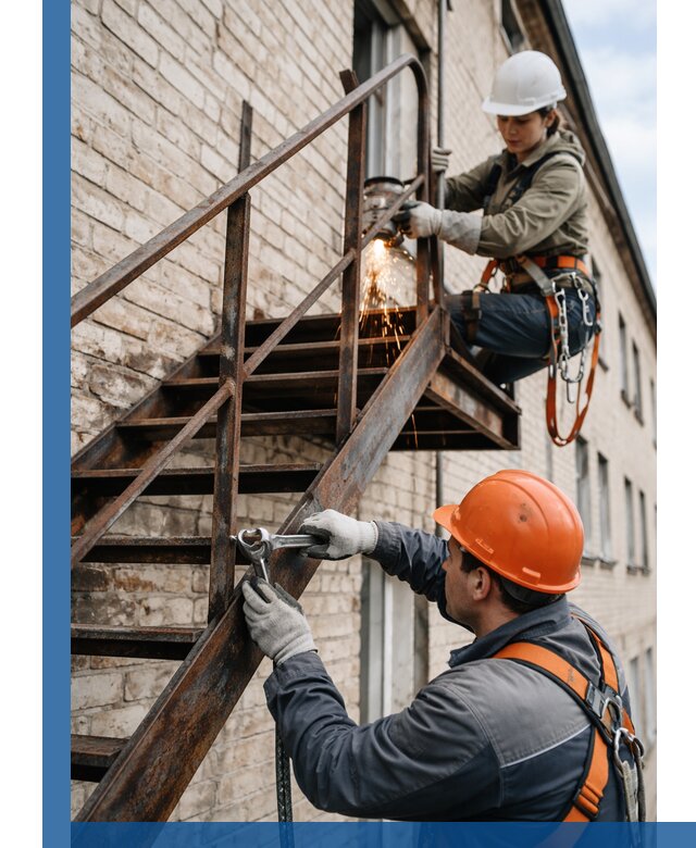 Ремонт и восстановление пожарных лестниц с выездом в Черкесске