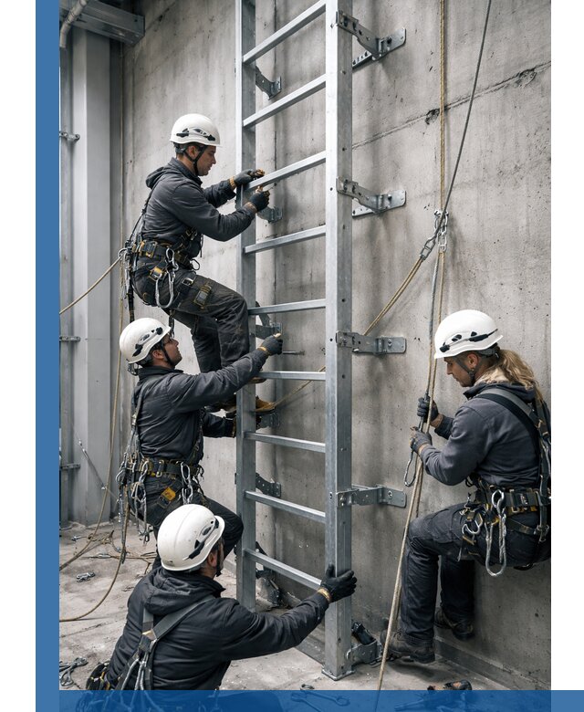 Монтаж металлических лестниц в Черкесске под ключ со гарантией
