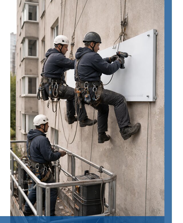 Монтаж табличек и указателей в Черкесске от 3569 р. | ВЫСОТНИК-Чрк