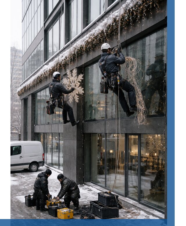 Демонтаж новогоднего оформления в Черкесске от 5608 р. | ВЫСОТНИК-Чрк