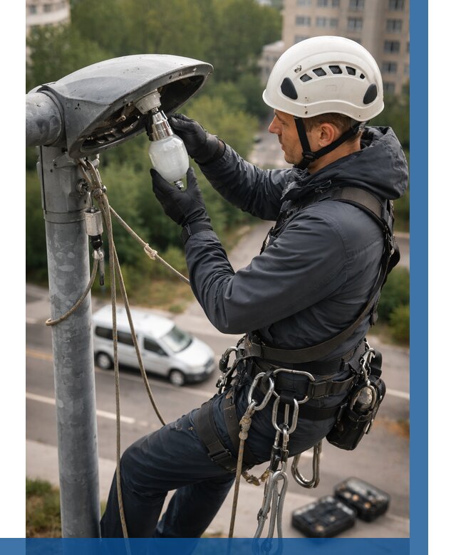 Замена ламп на высоте в Черкесске от 2549 р. | ВЫСОТНИК-Чрк