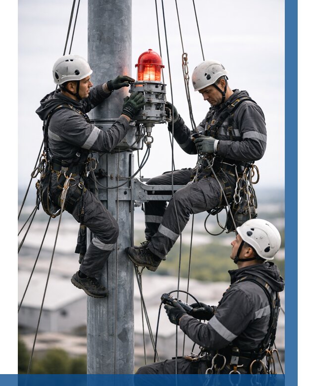 Монтаж заградительных огней в Черкесске от 8667 р. | ВЫСОТНИК-Чрк