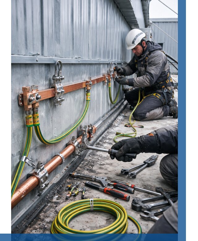 Монтаж заземления здания в Черкесске от 25490 р. | ВЫСОТНИК-Чрк