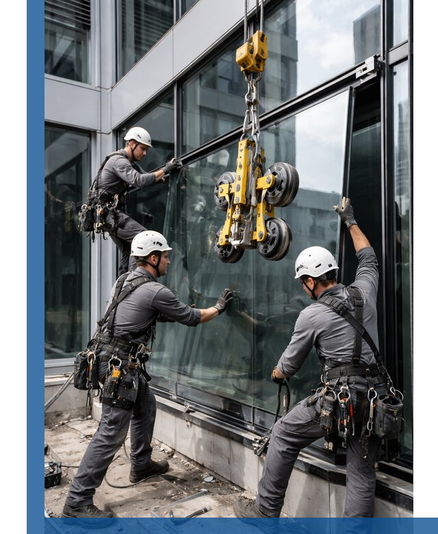 Структурное остекление фасадов в Черкесске монтаж и обслуживание