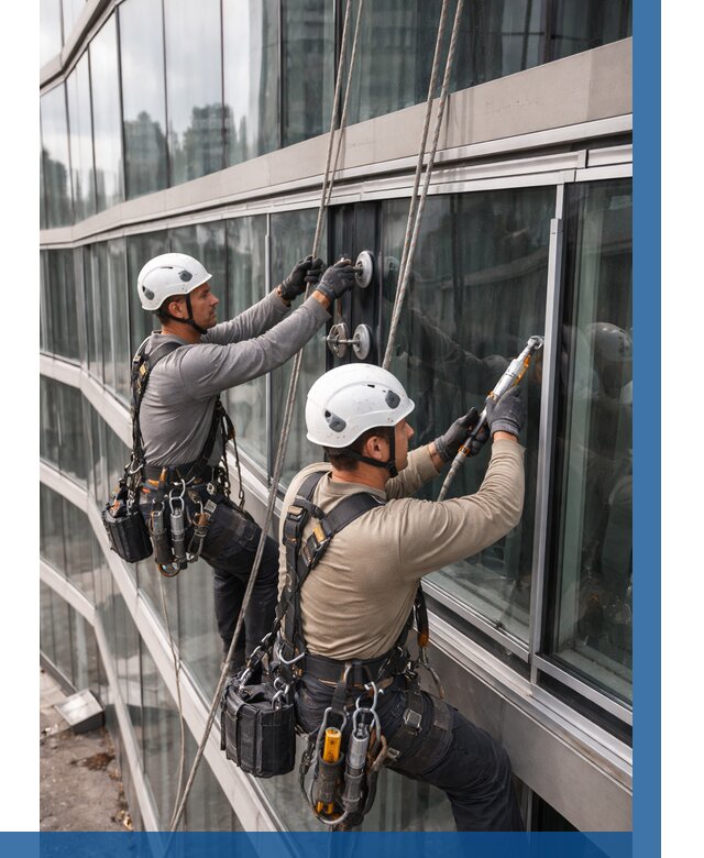 Радиусное остекление фасада в Черкесске от 12235 р. | ВЫСОТНИК-Чрк