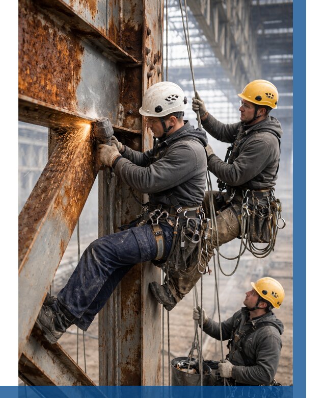 Зачистка металла от ржавчины в Черкесске от 357 р. | ВЫСОТНИК-Чрк