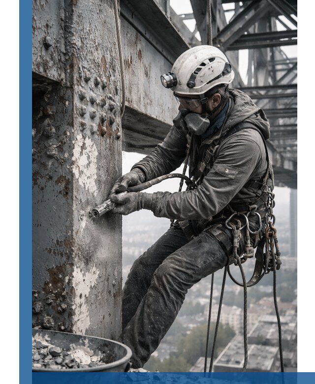 Удаление старой краски с металлических конструкций в Черкесске