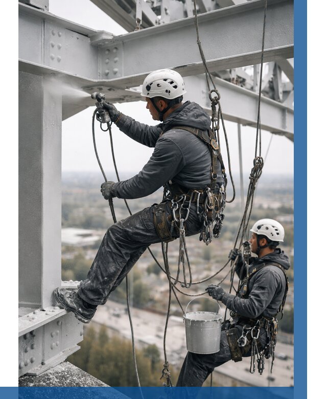 Покраска металлоконструкций на высоте в Черкесске 357 р |ВЫСОТНИК-Чрк