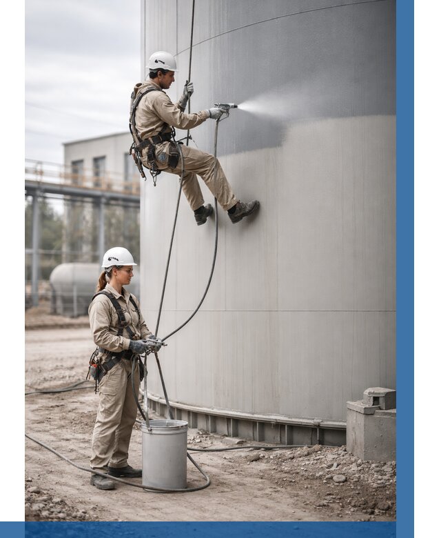 Покраска резервуаров в Черкесске от 1224 р. | ВЫСОТНИК-Чрк — заказать