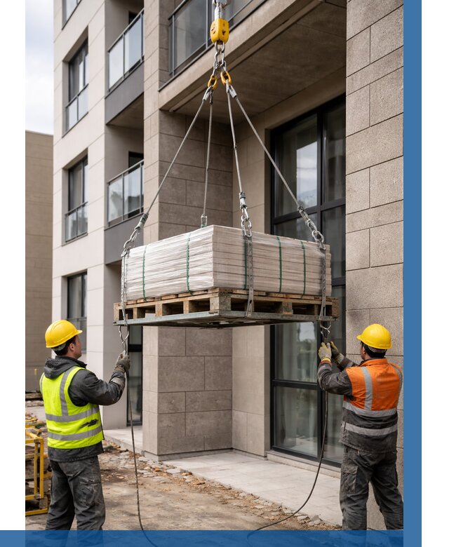 Подъем керамогранита на этаж в Черкесске от 3569 р. | ВЫСОТНИК-Чрк