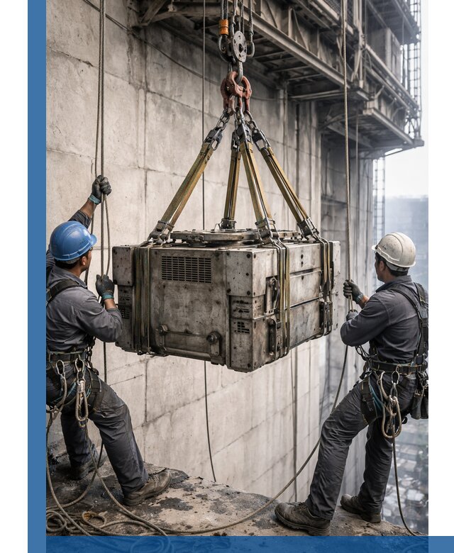 Такелажные работы на высоте, подъем и монтаж грузов в Черкесске