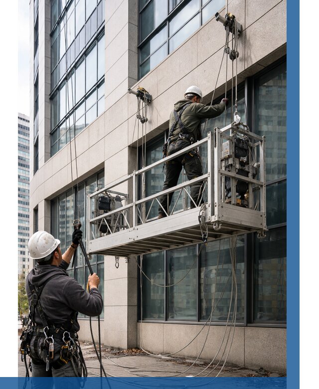 Монтаж и подъем фасадной люльки в Черкесске от 12235 р. | ВЫСОТНИК-Чрк