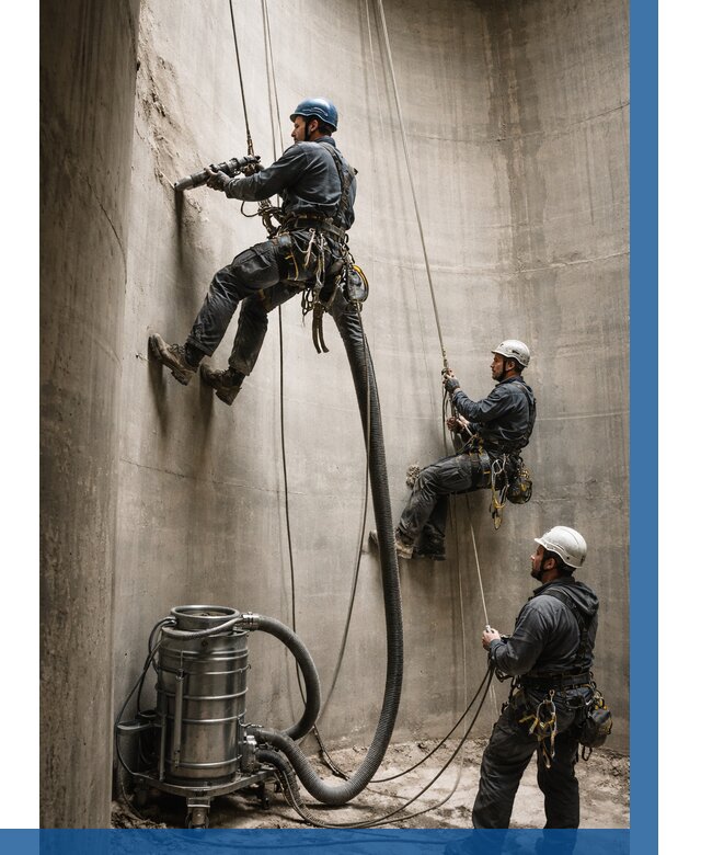 Зачистка силосов в Черкесске от 4588 р. Договор и смета ВЫСОТНИК-Чрк