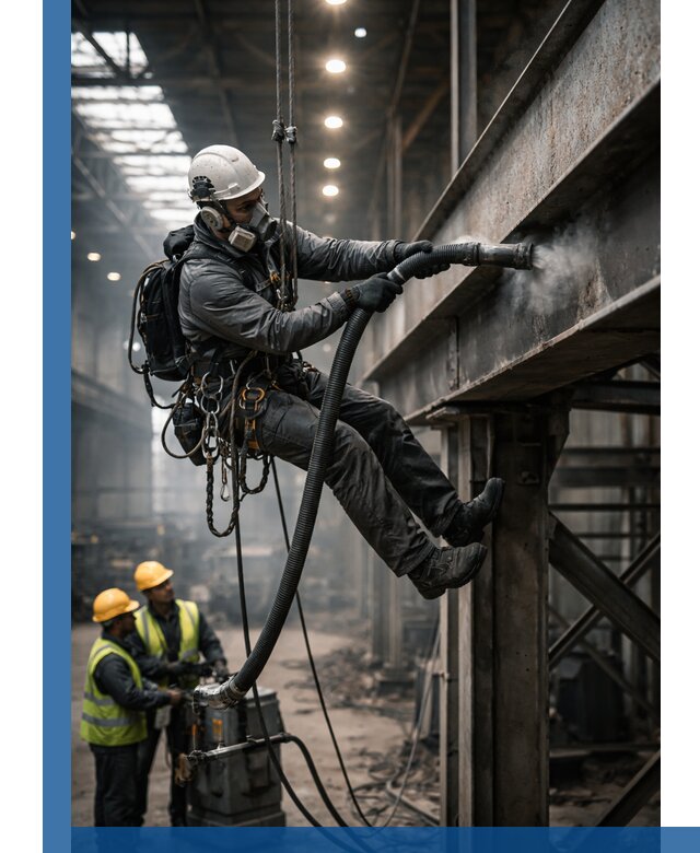 Обеспыливание конструкций в цехах промышленного производства в Черкесске